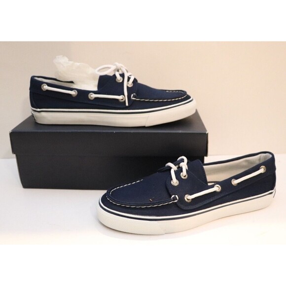SPERRY Shoes - Sperry Boat Shoe Womens Blue Navy Size 9 Nassau 2 Eye Canvas Classic